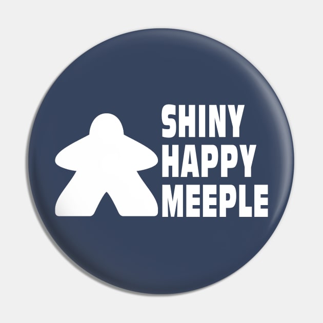 Shiny Happy Meeple Pin by propertees