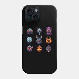 Creepy Scary Spooky Halloween Faces Phone Case