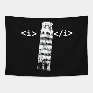 Funny HTML Italic Coding Tapestry