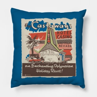 The Castaways Las Vegas Nevada Vintage Casino Hotel Pillow