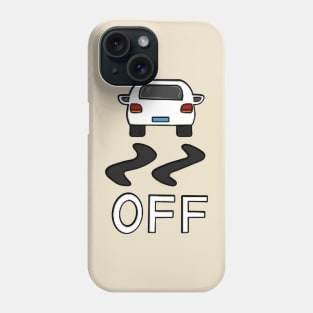 Pixelated White Car Phone Case