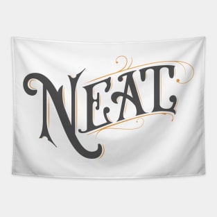 "Neat" Vintage Lettering Tapestry