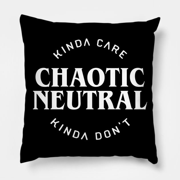 Chaotic Neutral Pillow by dungeonarmory