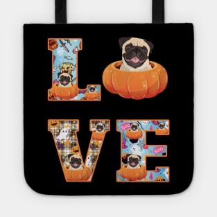 Cute Dog Pumpkin Halloween Costume Tote