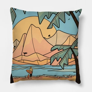 Catch the waves Pillow