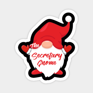 The Secretary Gnome Matching Family Christmas Pajama Magnet