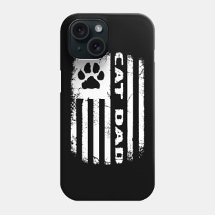 Cat Dad Distressed Flag Phone Case