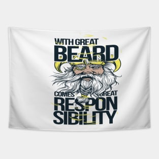 Trendy With Great Beard Comes Great Responsibility Collections Tapestry