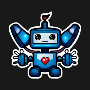 Robo Looking For A Heart & Love T-Shirt