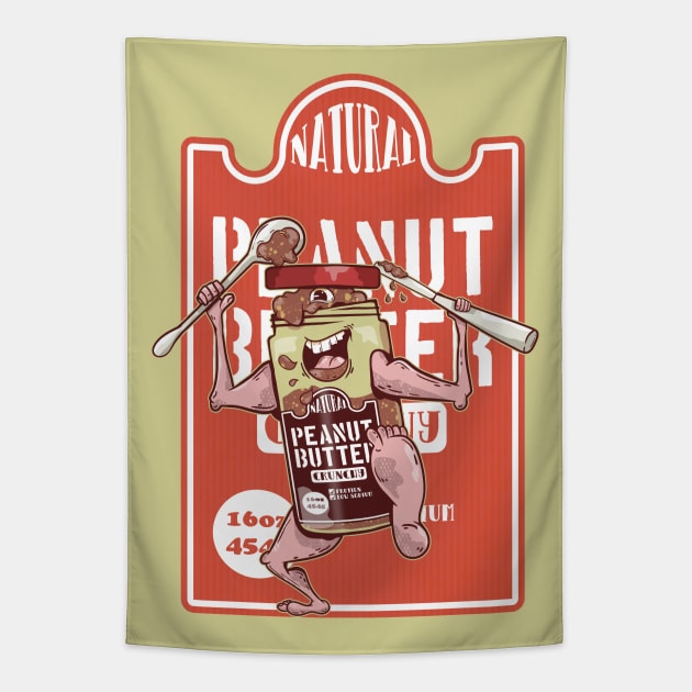 Peanut butter monster Tapestry by mailboxdisco