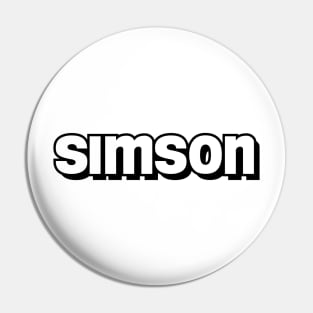 Simson logo 2 Pin