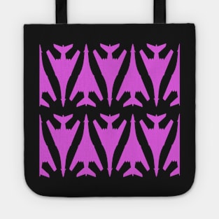 Rockwell B-1 Lancer - Pink & Black Pattern Design Tote