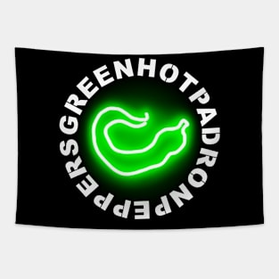 Green Hot Padron Peppers Tapestry