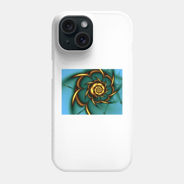 Golden spiral pattern Phone Case by pinkal