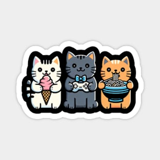 Kawaii Kitty Tee Anime Cutie Collection Magnet