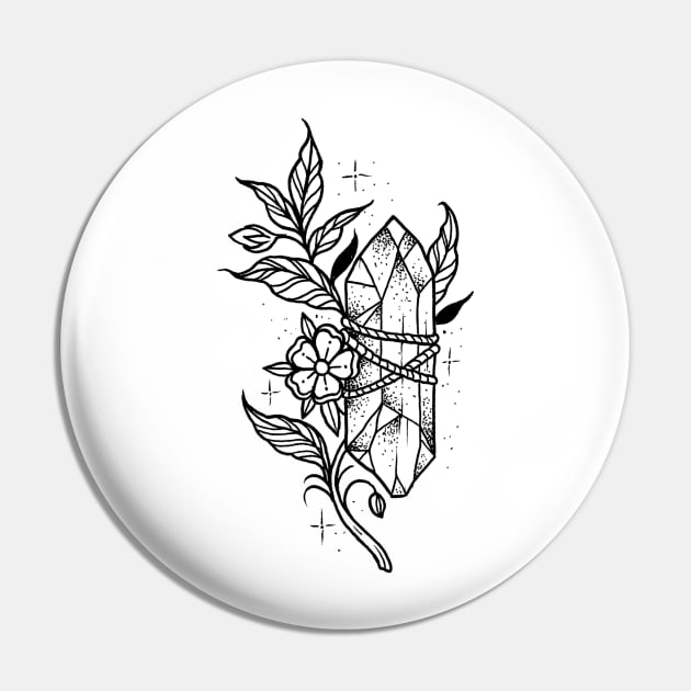 Healing Crystal Pin by btcillustration