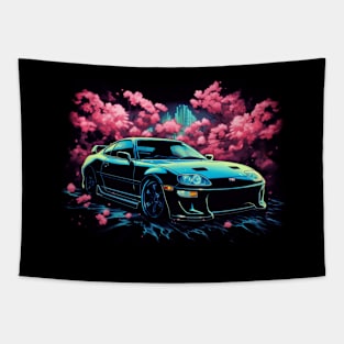 Toyota Supra Cherry Blossom Tapestry