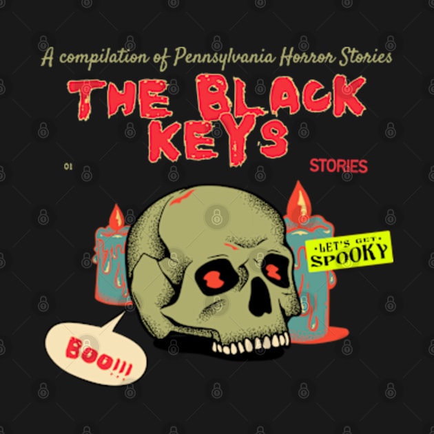 the black keys horror series by psychedelic skull