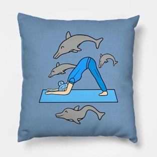 Yoga Dolphin Pose Pillow