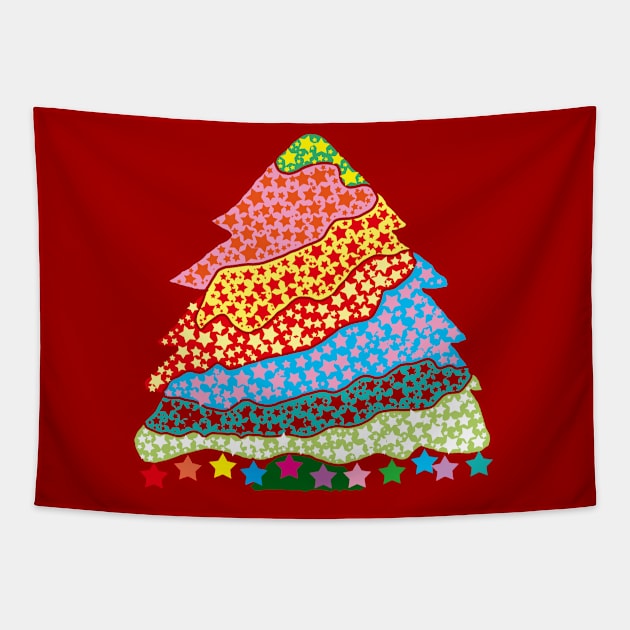 Christmas tree vintage Tapestry by EunsooLee