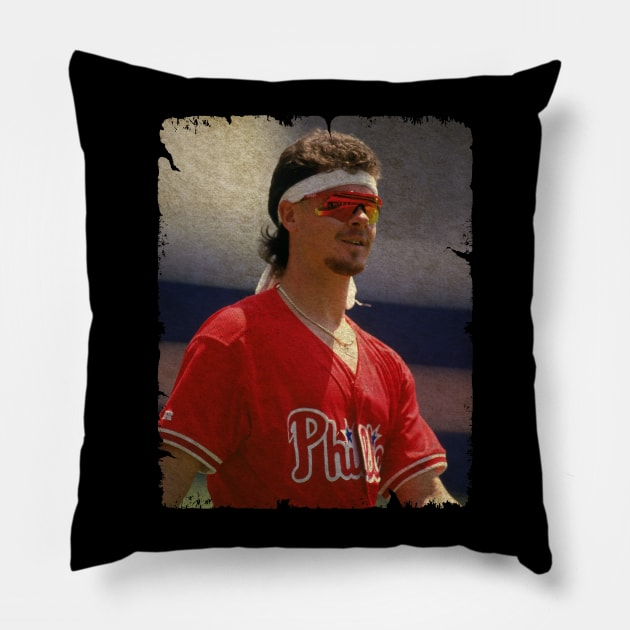 Mitch Williams in Philadelphia Phillies, 1993 NLCS Pillow by PESTA PORA