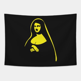 Minimalist Mona Lisa Tapestry