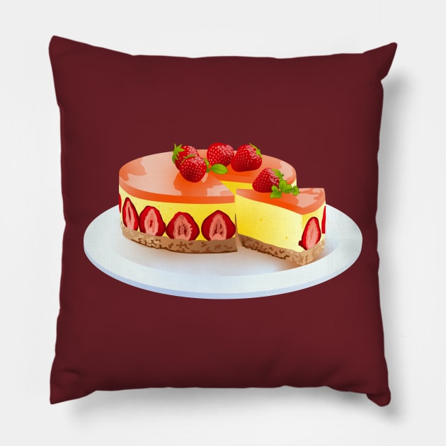 Autumn Cheesecake Pillow by ziafrazier