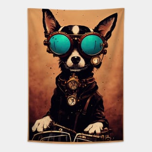 Vintage chihuahua portrait Tapestry