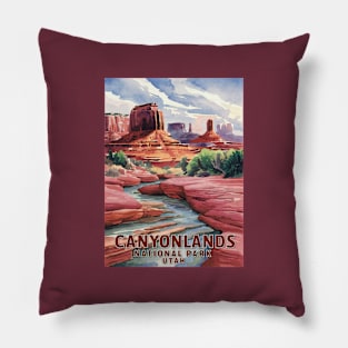 Watercolor Beauty - Canyonlands, Utah Pillow