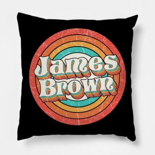 James Proud Name - Vintage Grunge Style Pillow