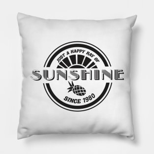 vintage im a ray of sunshine vintage aesthetic Pillow