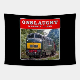 Warship Class 42 - Onslaught and Nameplate Tapestry