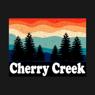 Vintage Cherry Creek Colorado Forest Camping T-Shirt