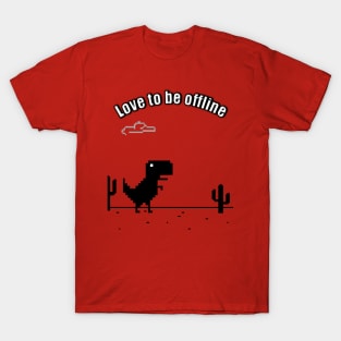 Offline Dinosaur Game T-Shirt