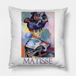 Woman with a Hat (1905) by Henri Matisse Pillow