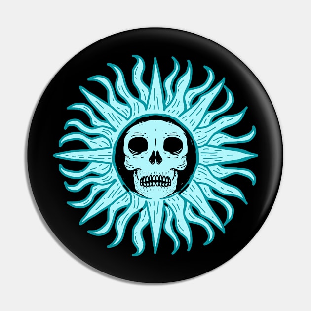 Sunny Skull II Pin by DeathAnarchy