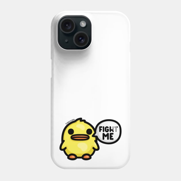 Chonky Duck - Fight Me Phone Case by hoddynoddy