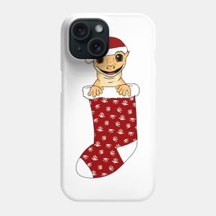 Crested Gecko Christmas Stocking Phone Case