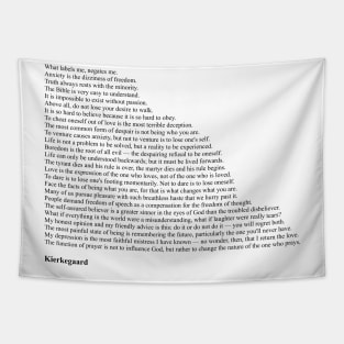 Kierkegaard Quotes Tapestry