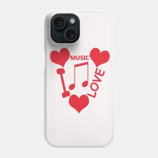 I Love Music Phone Case