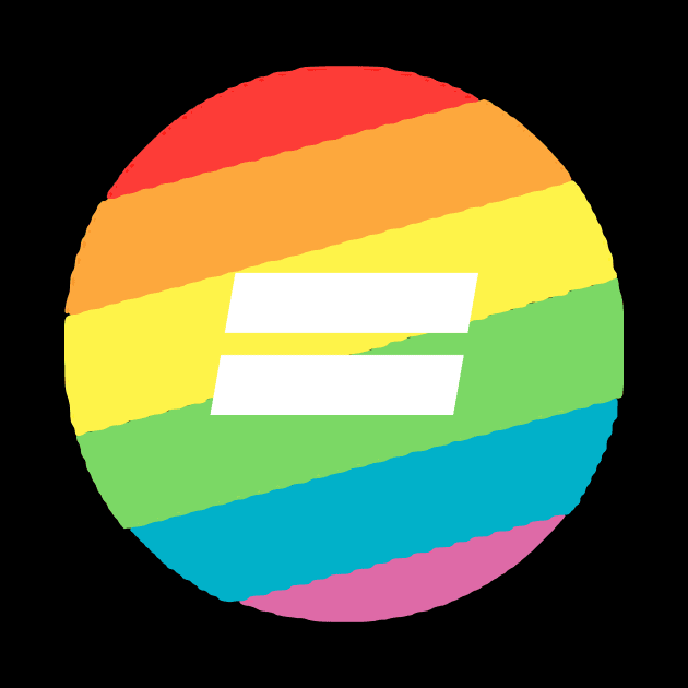 Equal rights rainbow circle by PaletteDesigns