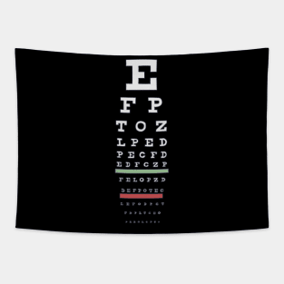 Ophthalmologist - Snellen Eye Chart - Visual Test Tapestry