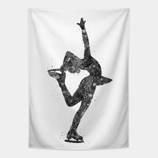 Ice skater girl Tapestry by Yahya Art