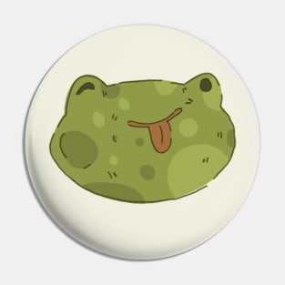 Funny frog Pin
