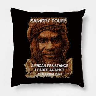 African History Samory Touré Resistance Leader Against Colonialism Pillow