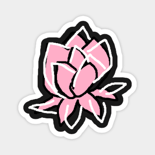 Pink Lotus Magnet