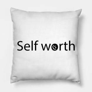 Self worth artistic design Pillow