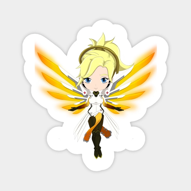 Angel of Mercy Magnet by Pastelpandabum