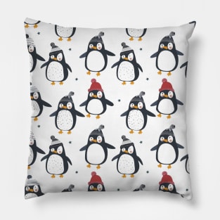 Cute Penguin Pattern Pillow