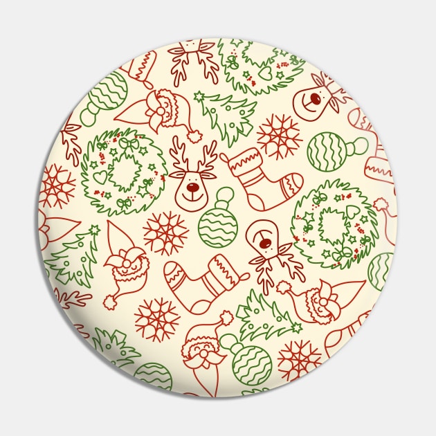 Christmas icons seamless pattern Pin by Arch4Design